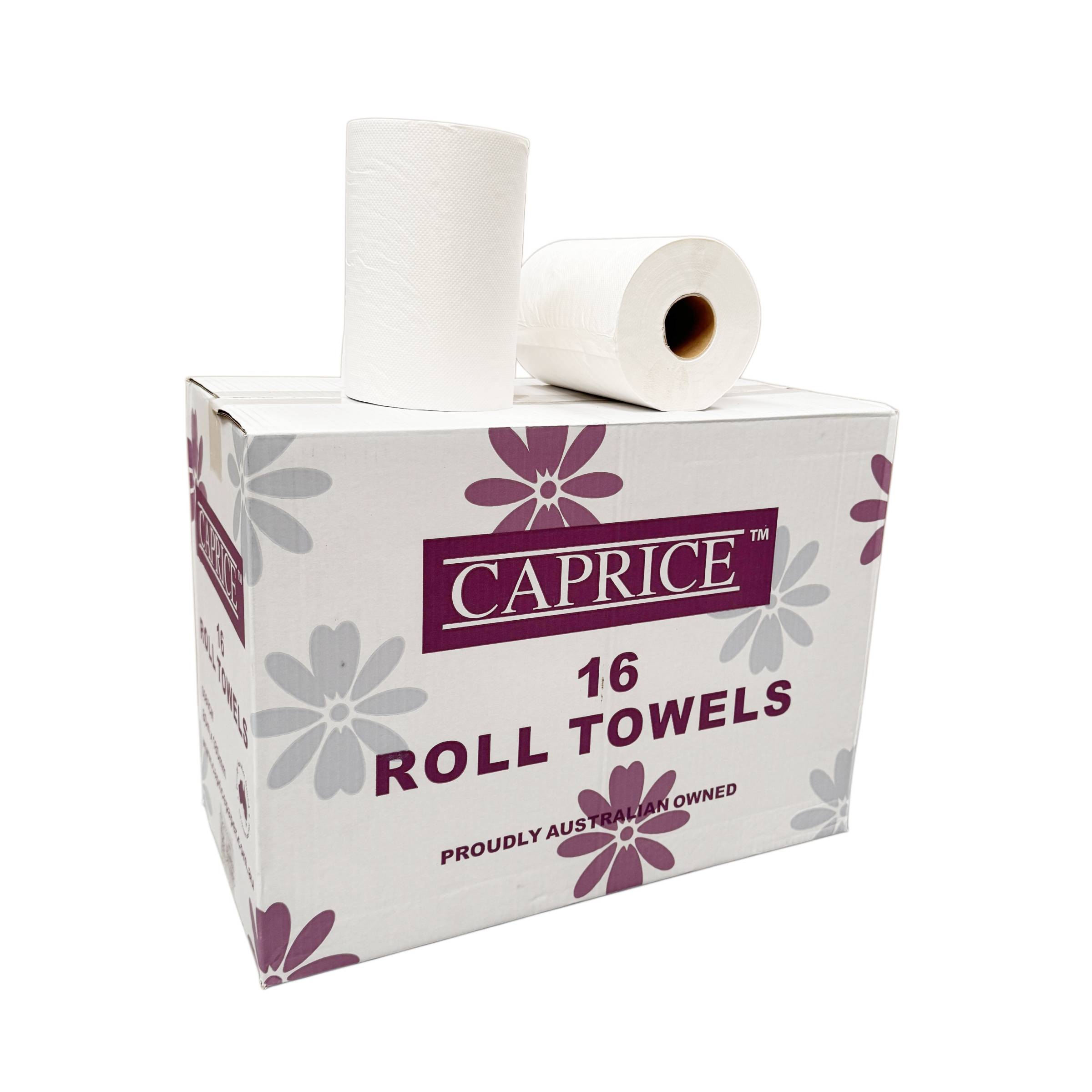 0080CW Caprice Roll Paper Towel 80mx18cm 16 Rolls