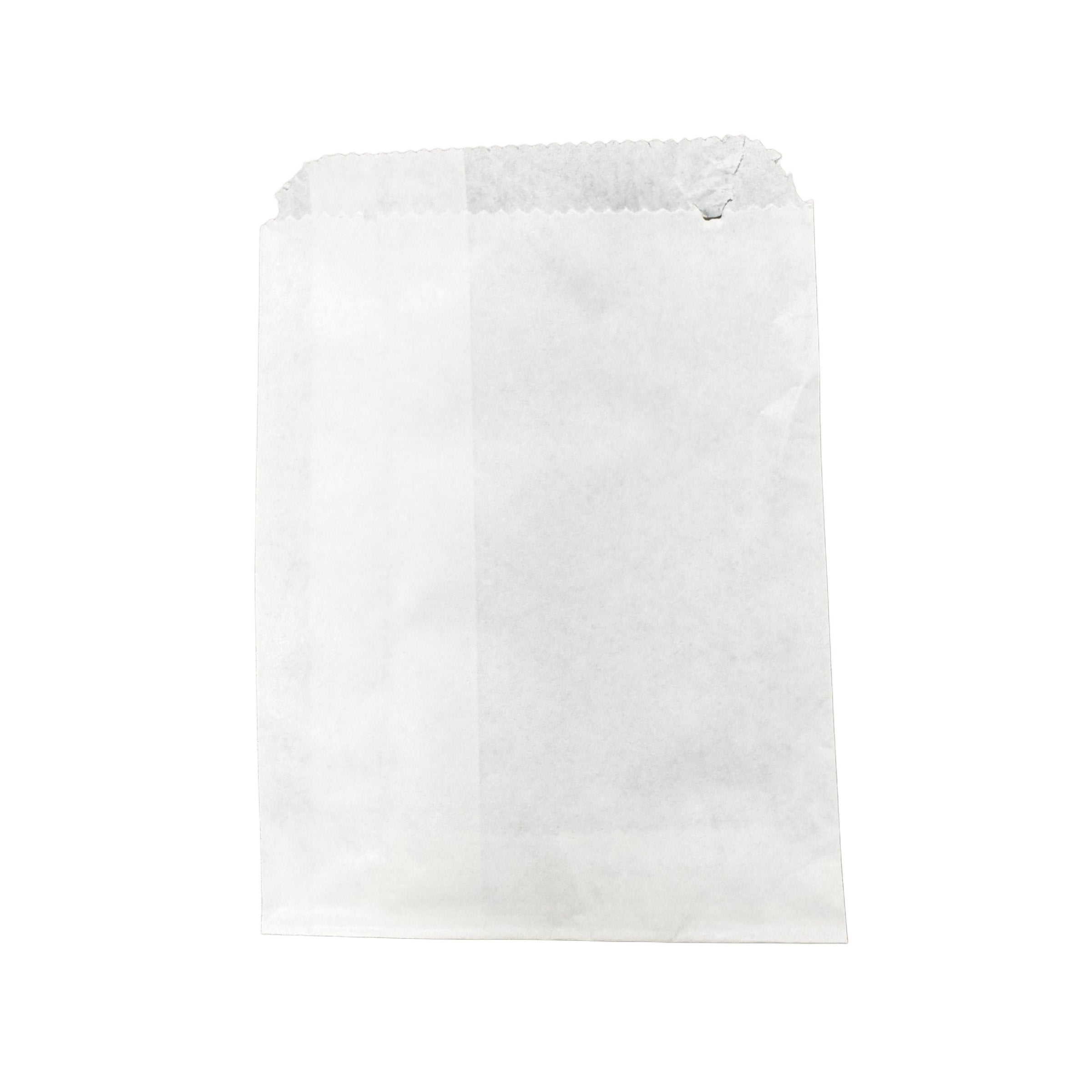 Flat Paper Bags White Various Sizes From