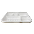 RPET Lid for 5-Compartment Deep Meal Tray 200pcs