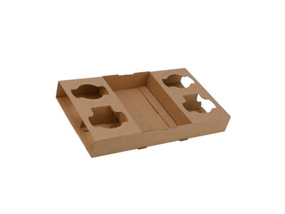 2 & 4 Cup Cardboard Tray