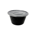 Plastic Round Container Black 1500ml