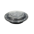 Black Plastic Round Container 350ml