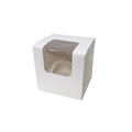 92x92x90mm Individually Wrapped Single Cupcake Box W/ Insert