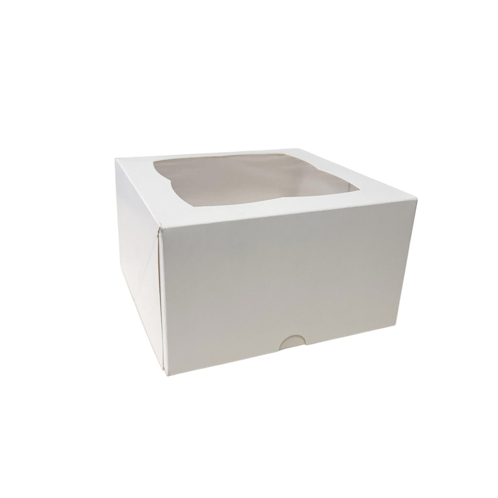 178x178x100mm Individually Wrapped 4 Cupcake Box W/ Insert
