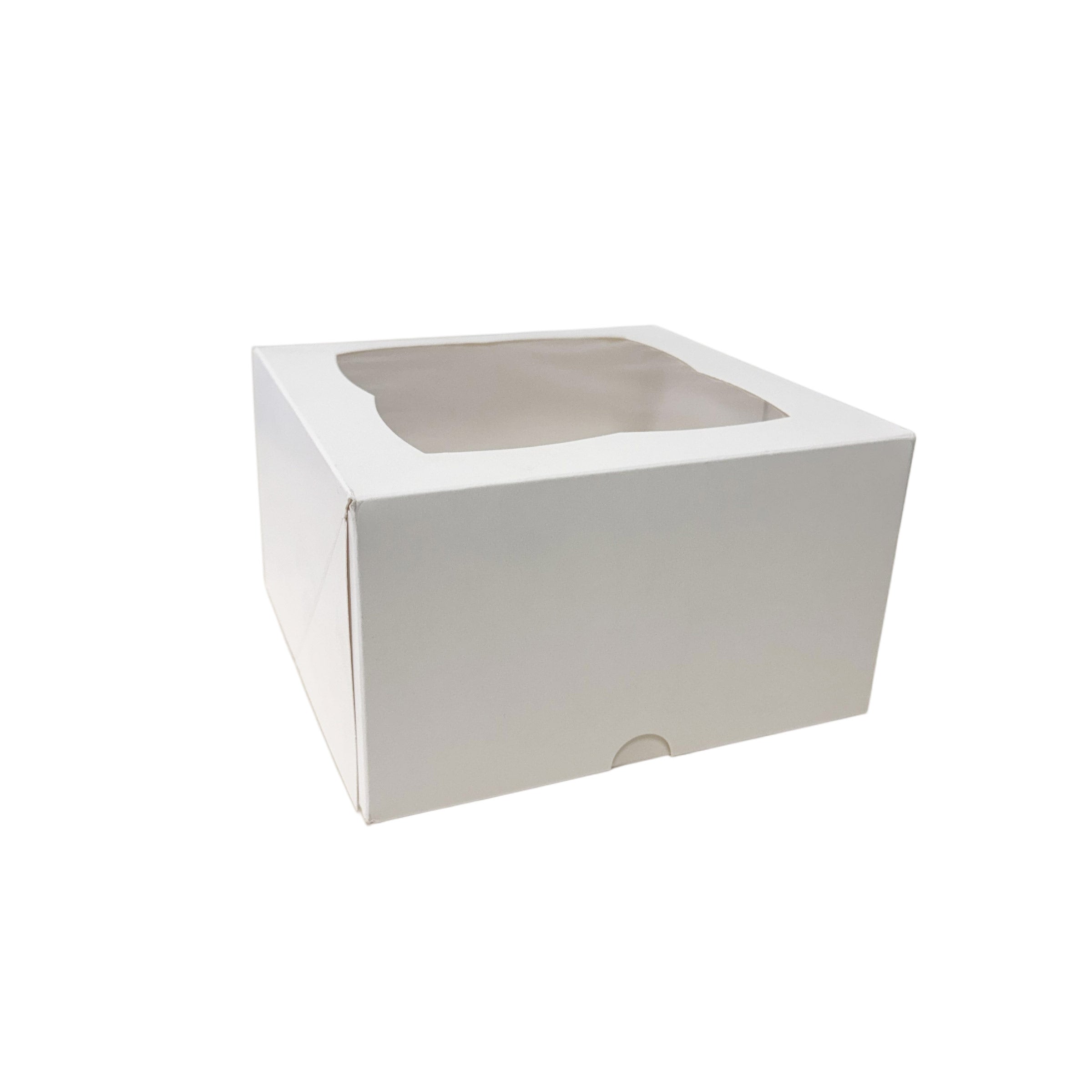 178x178x100mm Individually Wrapped 4 Cupcake Box W/ Insert