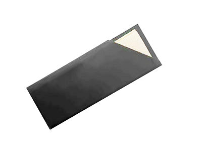 Black Cutlery Pouch With Bamboo Napkin 1000pcs