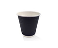 PE Coated Black Double Wall Paper Cup 8oz 90mm