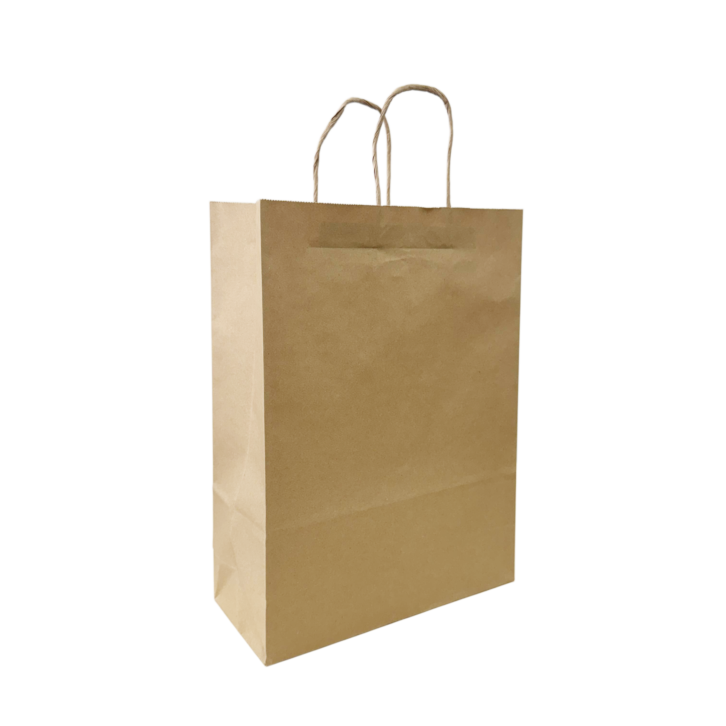 260x350x110mm Twisted Handle Kraft Gift Bag 250pcs