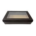 Tilted Edge Catering Box Black 360x255x80mm 100pcs