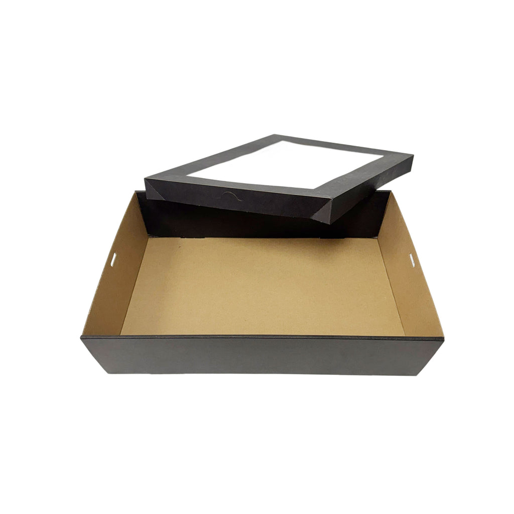 Tilted Edge Catering Box Black 360x255x80mm 100pcs