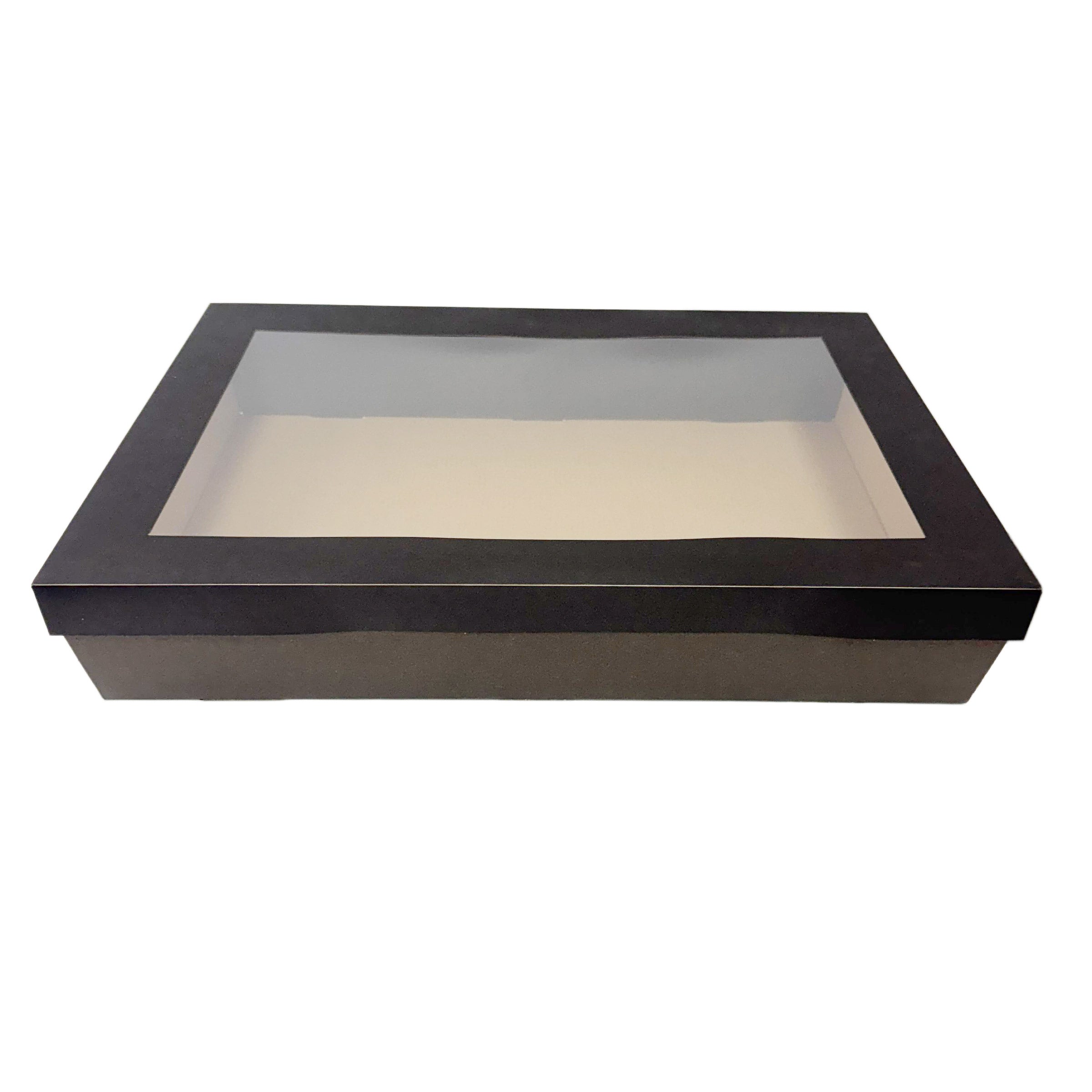 Tilted Edge Catering Box Black 450x310x80mm 100pcs