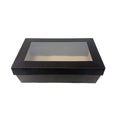 Tilted Edge Black Catering Box 255x155x80mm 100pcs
