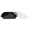 28oz Black Rect Container