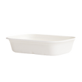 BW750RC 750ml White Sugarcane Rectangular Tray 500pcs