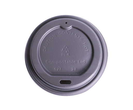 Black CPLA Hot/Cold Lid 90mm