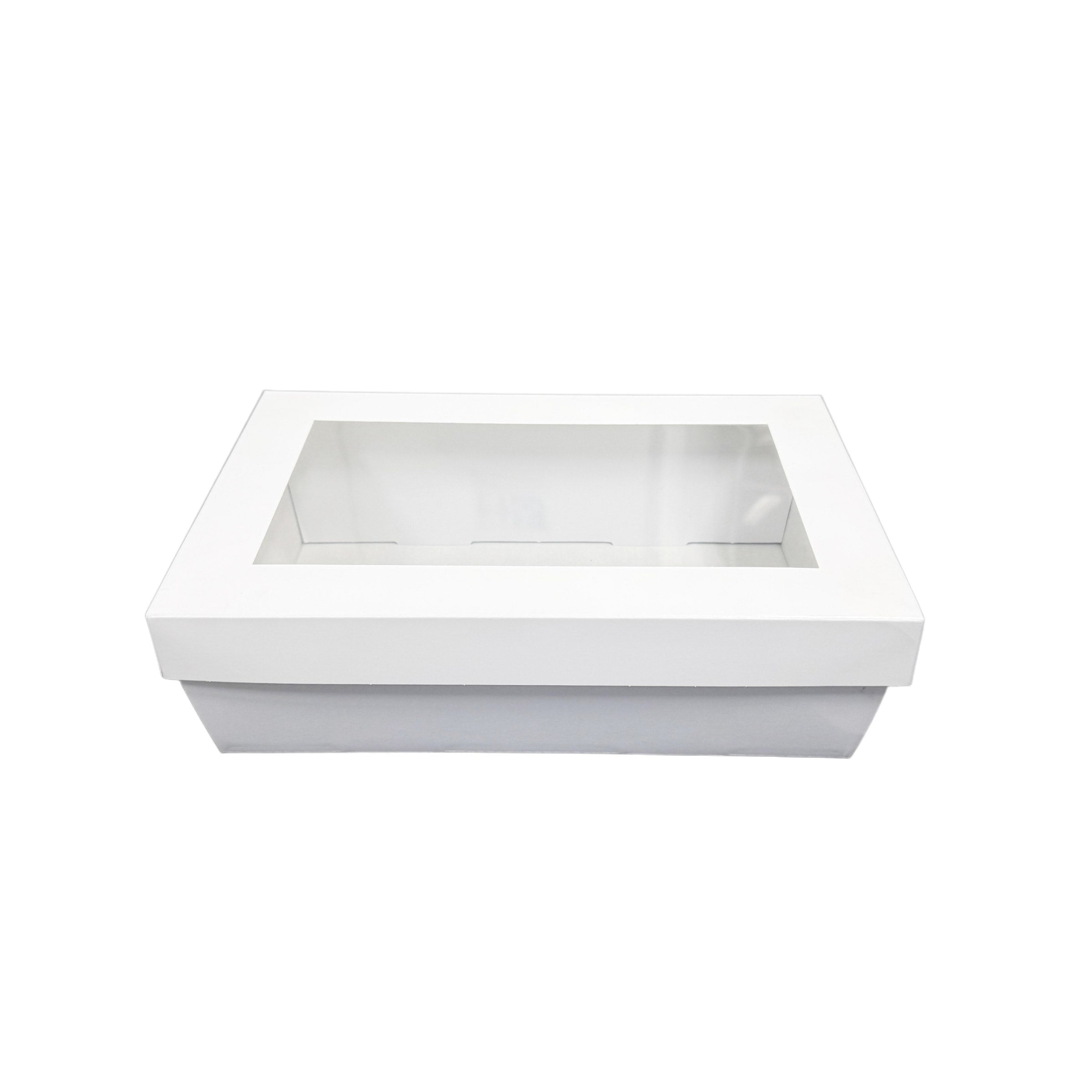 White Tilted Edge Catering Box 255x155x80mm 100pcs