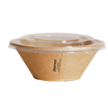 PP Lid to Suit 1050ml Deluxa Kraft Bowl 300pcs