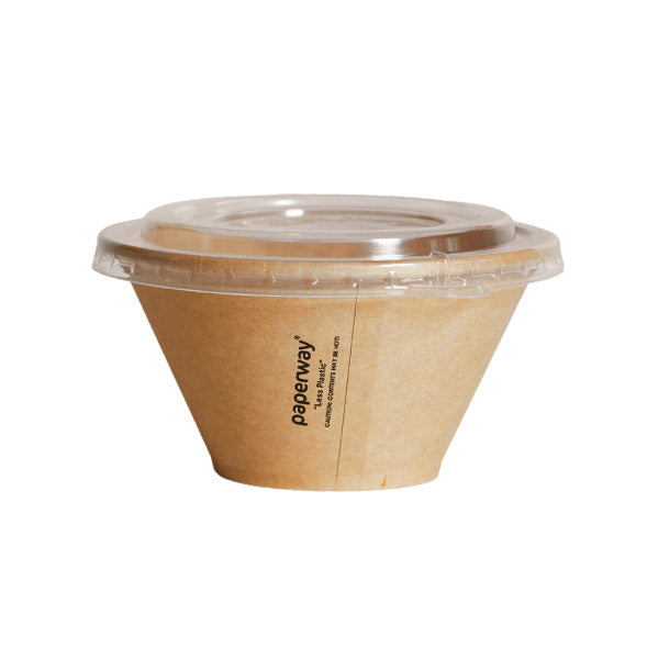 PP Lid to Suit 700ml Deluxa Kraft Bowl 300pcs