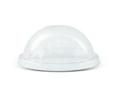 PET Dome Lid/Die-Cut Hole 84mm 10/12oz