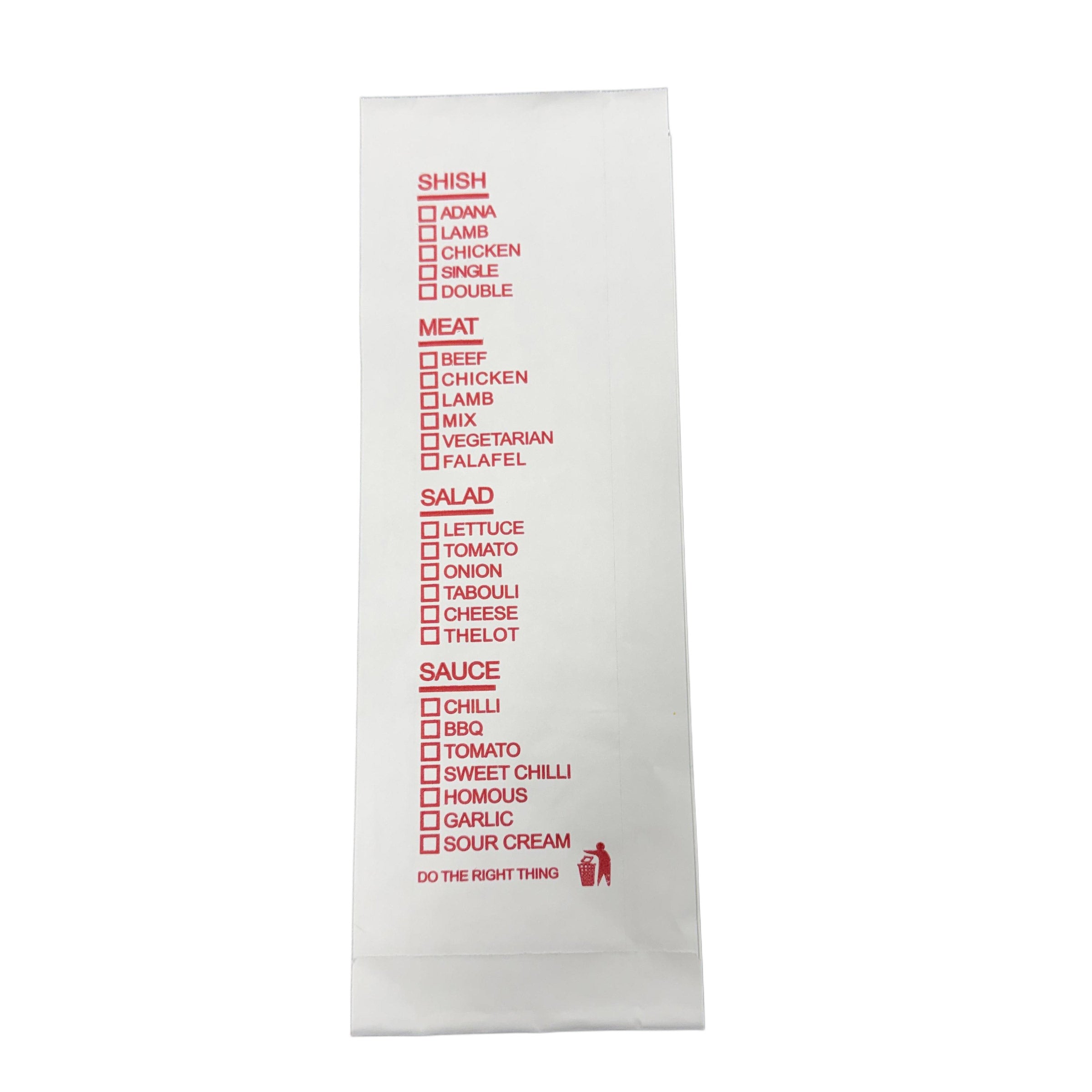 Printed Foil Kebab Bag 250pcs