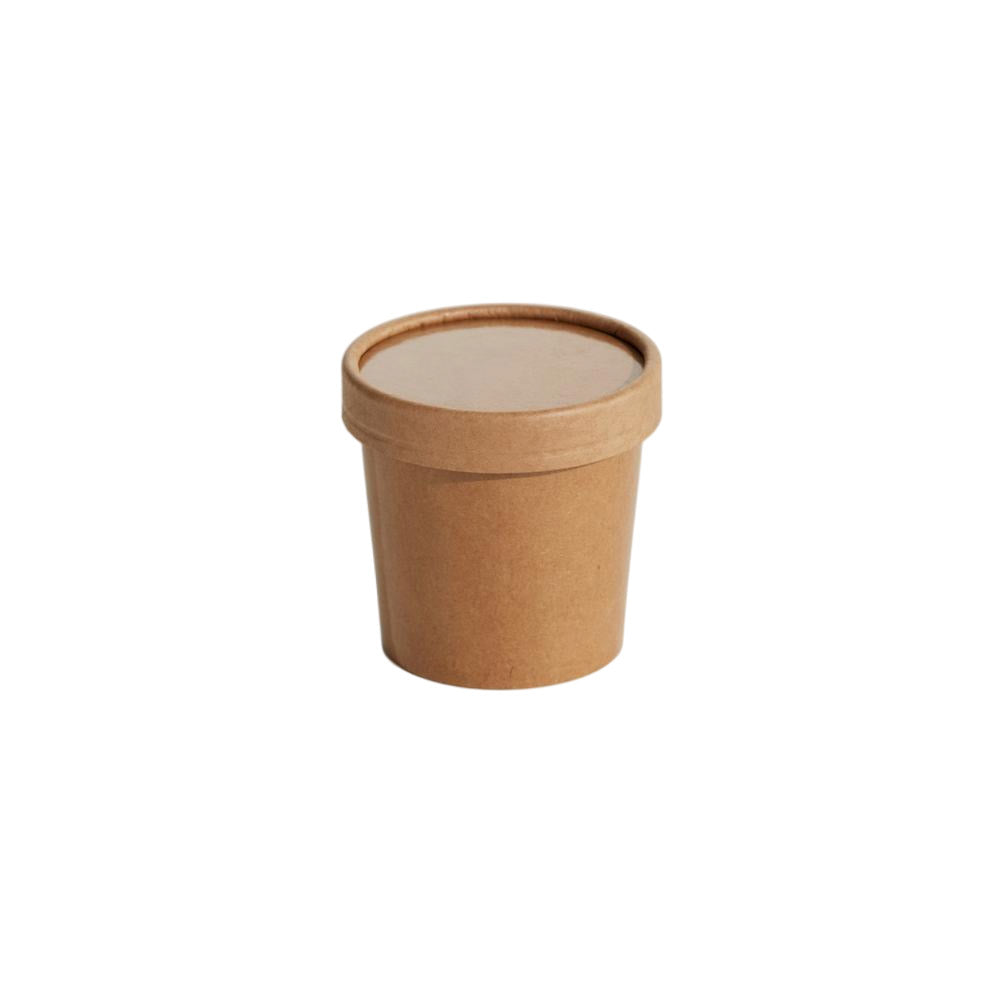 4oz Food Container & Lid Combo - Kraft 500sets