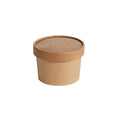8oz Food Container & Lid Combo - Kraft 250sets
