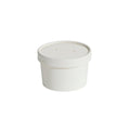 8oz Food Container & Lid Combo White 250sets