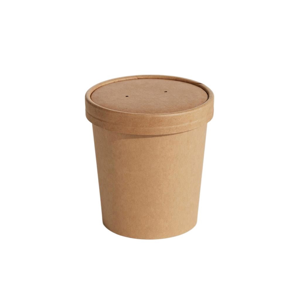 16oz Food Container & Lid Combo - Kraft 250sets