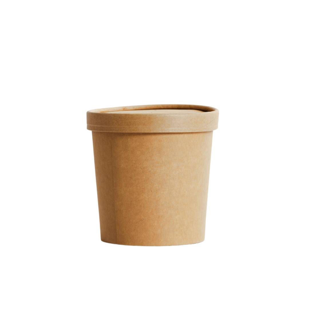 26oz Food Container & Lid Combo - Kraft 250sets