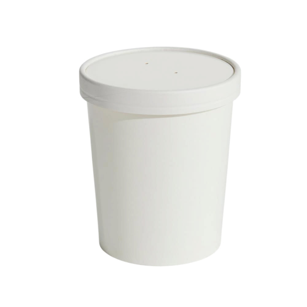 32oz Food Container & Lid Combo White 250sets