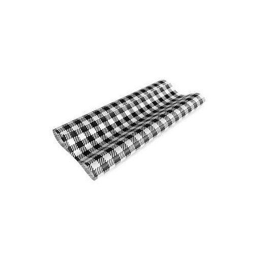 Greaseproof Paper Gingham Black Half 190x150mm 400pcs