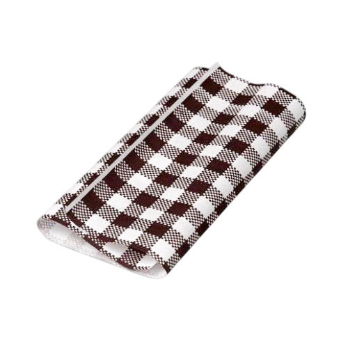 Greaseproof Paper Gingham Black Large 400x330mm 200pcs