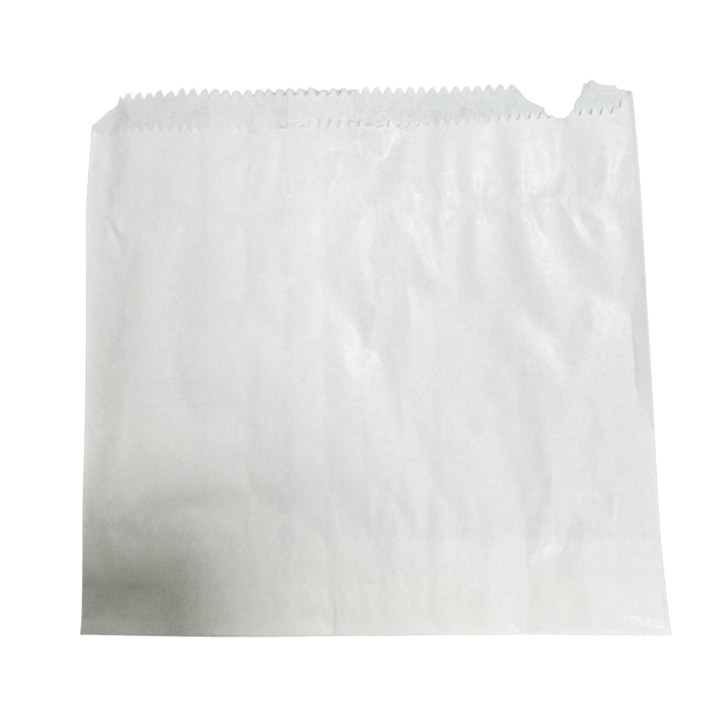 Greaseproof FLat Paper Bags White Various Sizes From