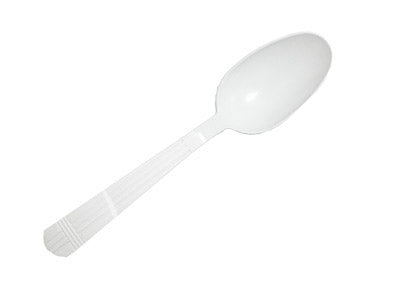 Heavy Duty Reusable Plastic Spoon 160mm 100pcs