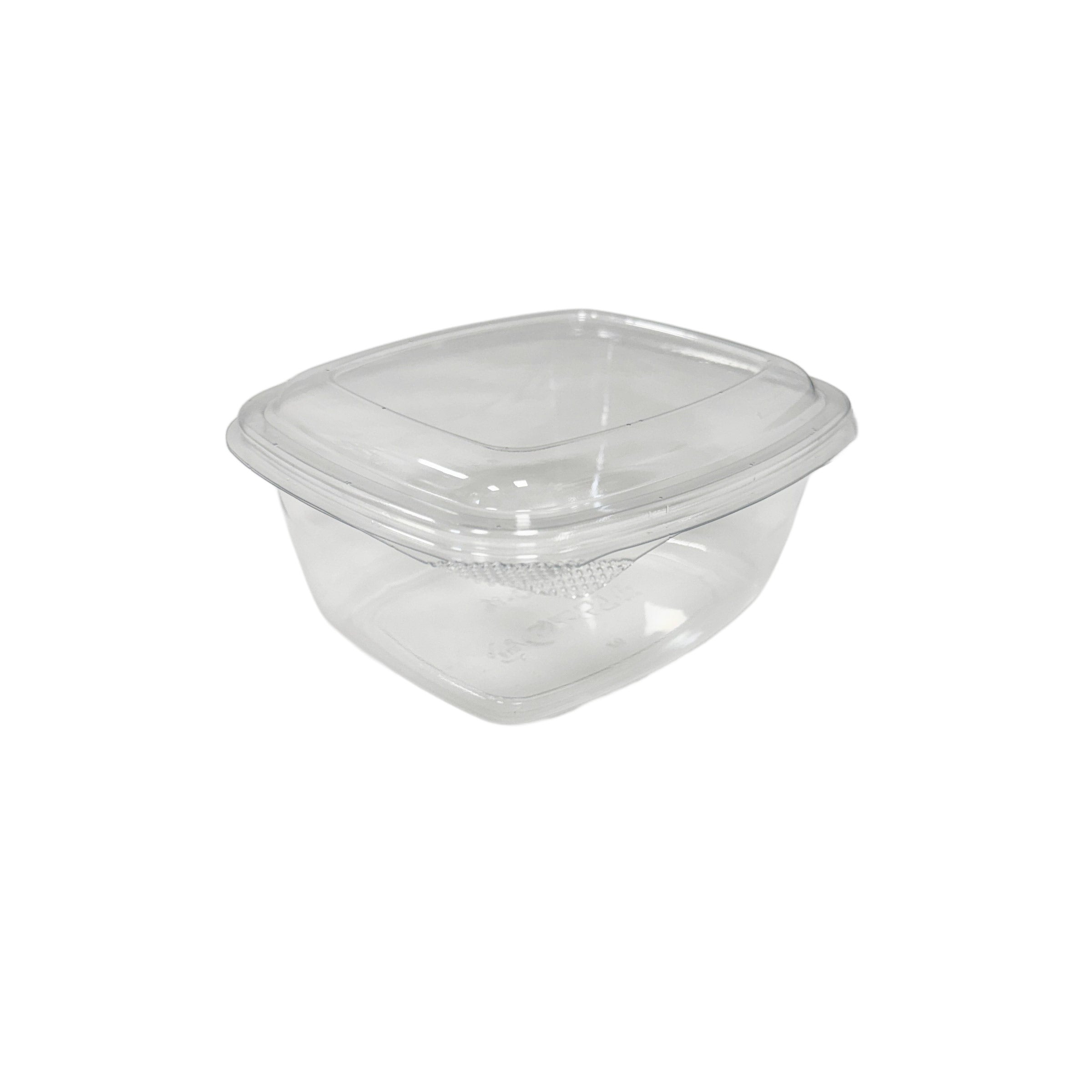 HRC16 16oz PET Hinged Rectangular Container 300pcs