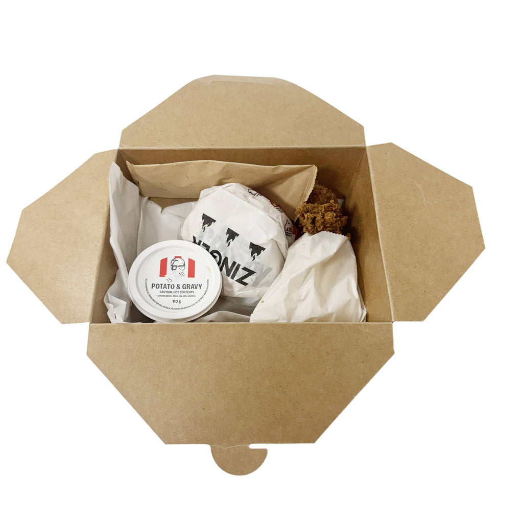 KC4 2400ml Extra Large PLA Coated Lunch Box 200pcs