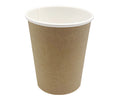 PE Coated Kraft Single Wall Paper Cup 8oz 80mm