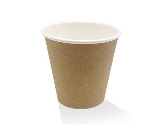 PE Coated Kraft Single Wall Paper Cup 8oz 90mm