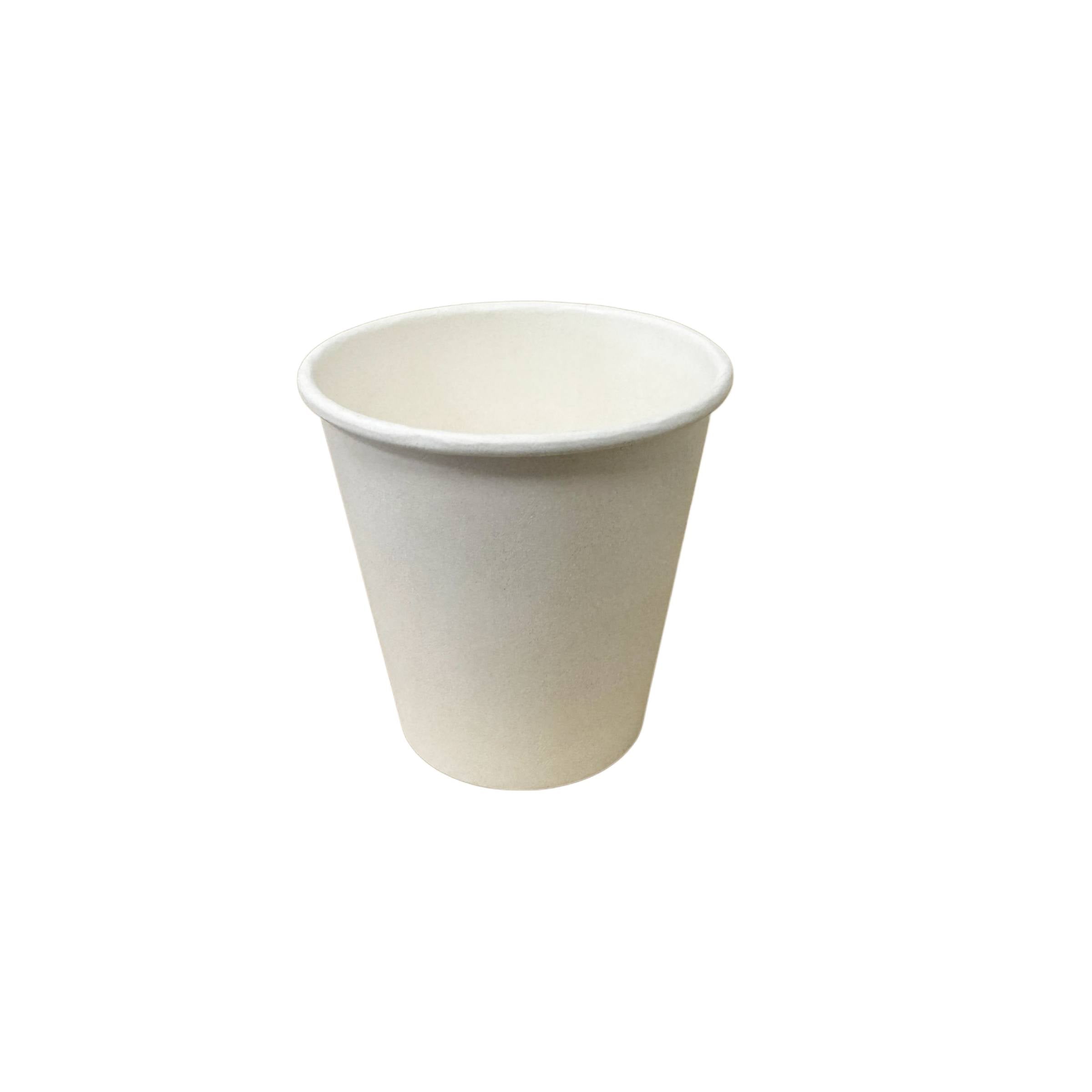 PHC6S80 6oz 80mm PE Coated Single Wall Coffee Cup White 1000pcs