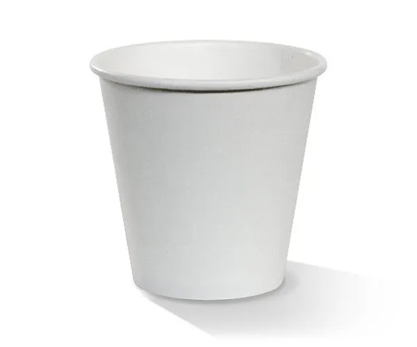 PE Coated Single Wall Coffee Cup White 8oz 90mm
