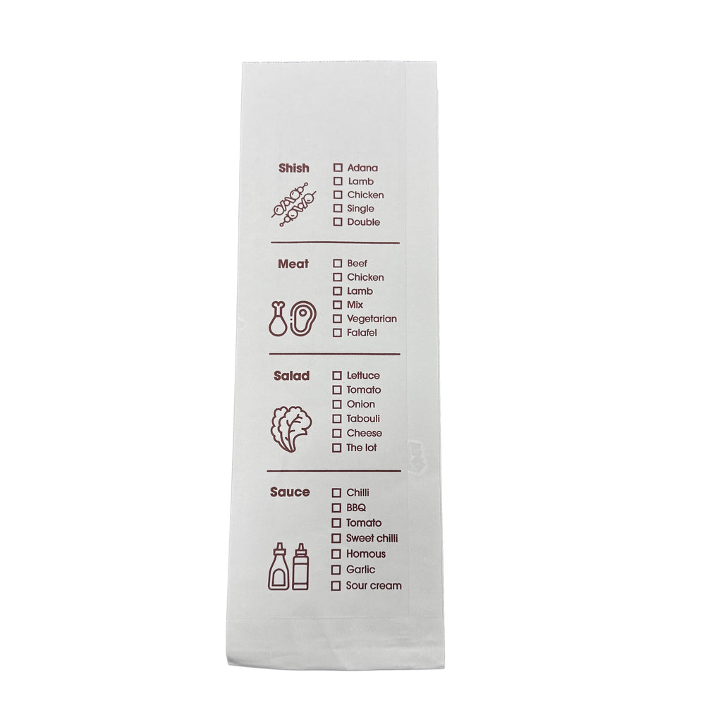 Printed Foil Kebab Bag 500pcs