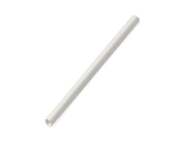 Bubble Tea Paper Straw-Plain White