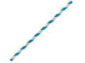 Paper Straw Cocktail-Blue Stripe