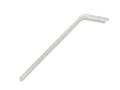Flexi Paper Straw-Plain White