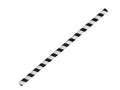 Paper Straw Jumbo-Black Stripe
