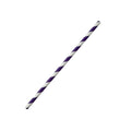 Paper Straw Regular-Purple Stripe