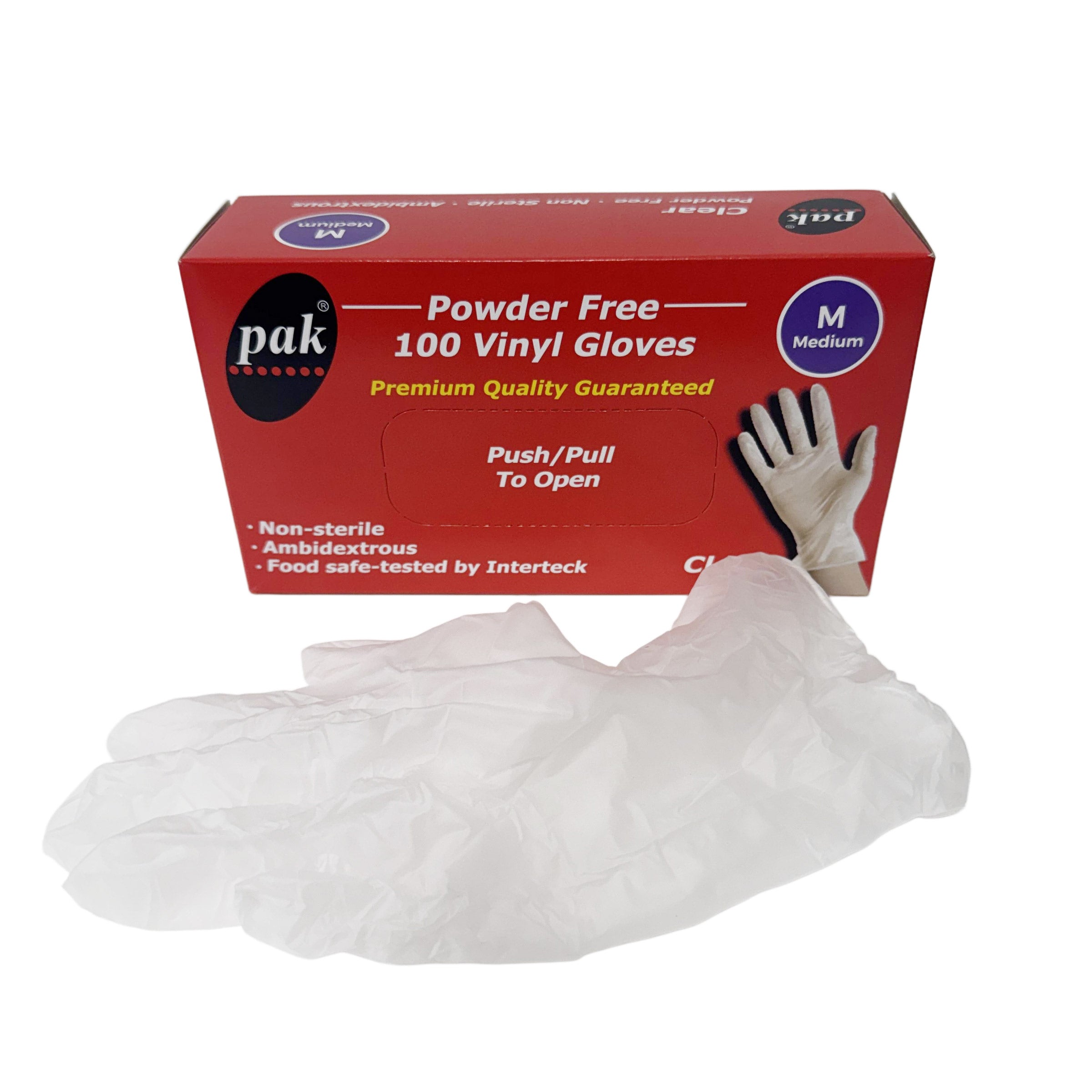 Disposable Vinyl Glove Clear Powder Free S/M/L/XL 100/1000pcs