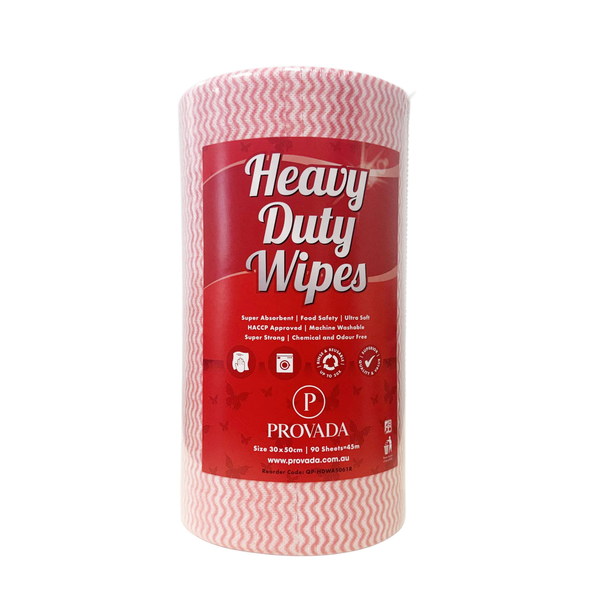 Provada Heavy Duty Cleaning Wipes Red