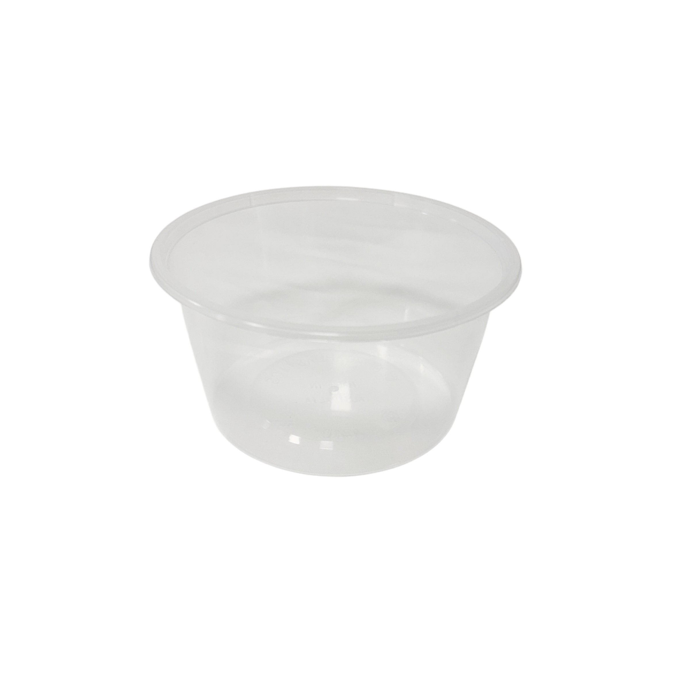 Genfac 440ml Natural Round Container