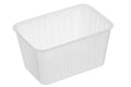 Natural Freezer Grade Genfac 1500ml Ribbed Container
